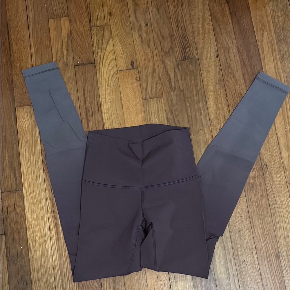 lululemon athletica Maroon and Gray Leggings